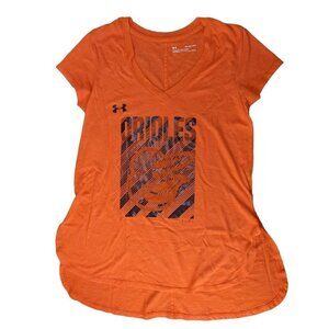 Under Armour Heat Gear Loose Fit Top Orioles Orange XS